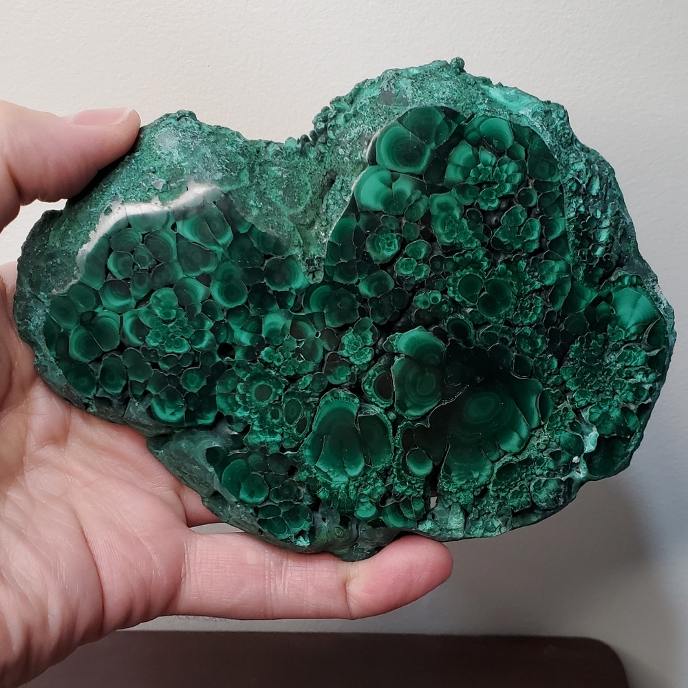 0.8 lbs Malachite Crystal Slab